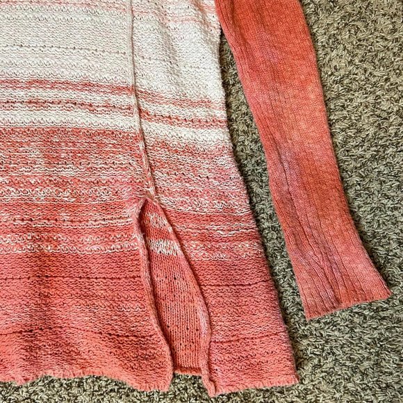 3XL Women's 2 Tone Orange/Beige Pullover Sweater - Picture 4 of 7